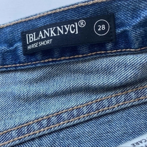 Blank NYC • NWT Tassel High Waisted Denim Shorts - Picture 7 of 8